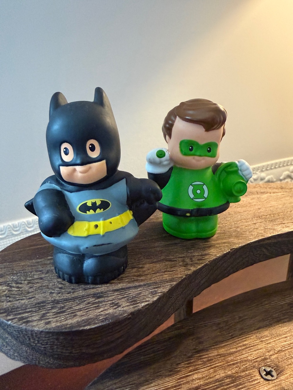 Fisher Price Little People VTG Batman and Green Lantern
